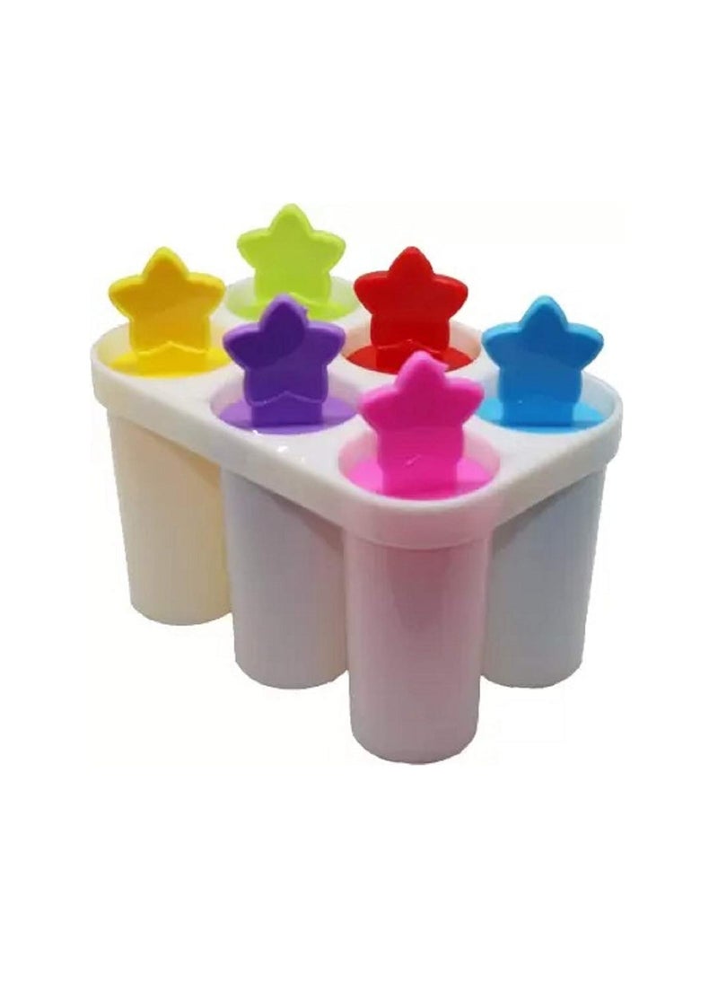 Pass Pass pass pass Ice Cream Candy Kulfi Maker Mould 6 Plastic Set ice Stick Trays  - Image 2