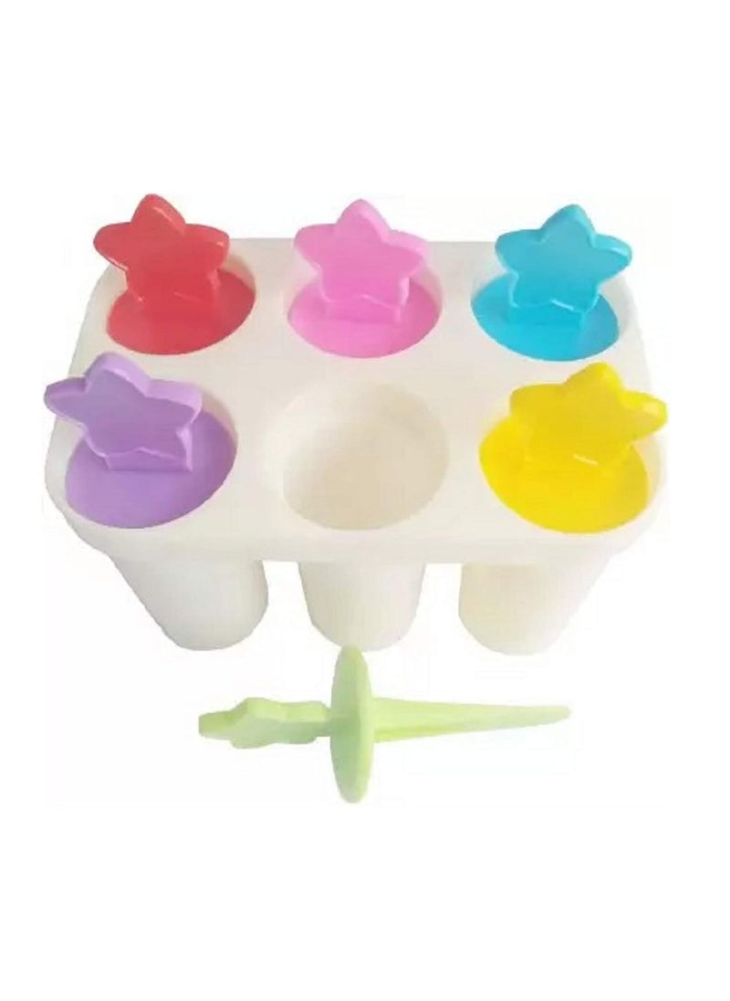 Pass Pass pass pass Ice Cream Candy Kulfi Maker Mould 6 Plastic Set ice Stick Trays  - Image 4