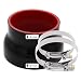 TuoLauthon ID 4 to 5 inch102127mm Straight Silicone Reducer Coupler Hose for TurboIntakeIntercoolerExhaust Pipe 4 Layers of Polyester Reinforcement Thickness 5mm Length 5mm Tube with 2 TBolt Clamps - Image 2