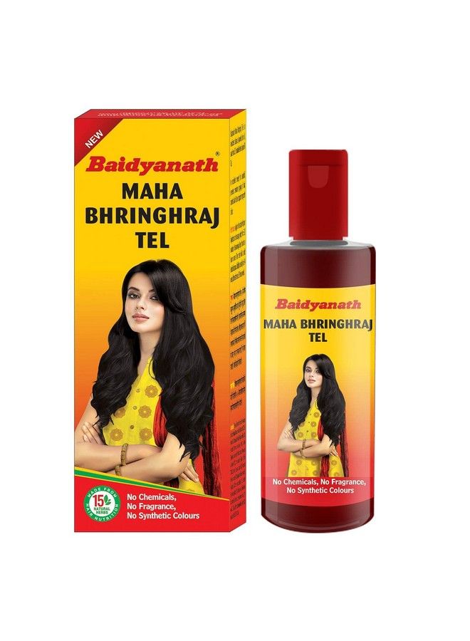 Baidyanath زيت ماهابهرينجراج؛ زيت الشعر الأيورفيدي؛ التحكم في تساقط الشعر؛ 200 مل - Image 3