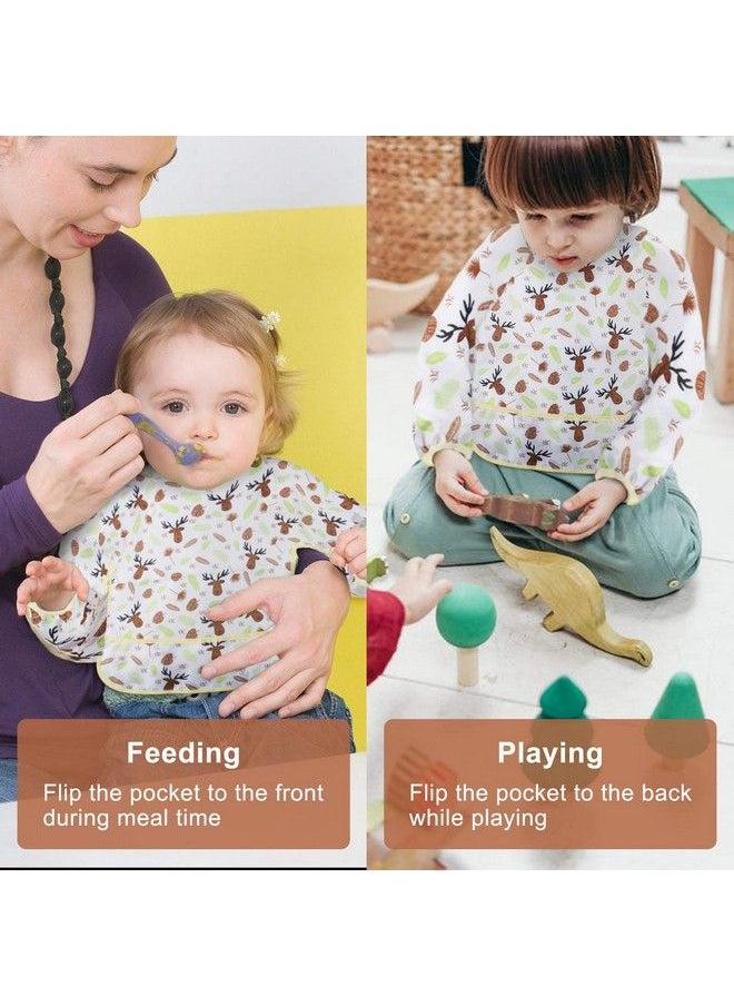 3 Pack Long Sleeve Baby Bibs Waterproof Sleeved Bib Toddler Soft Bib For 624 Months - pzsku/Z61992DC9C6A71C0F6840Z/45/_/1688970396/0ac88b7e-638f-42a7-805e-cfb92fb61049