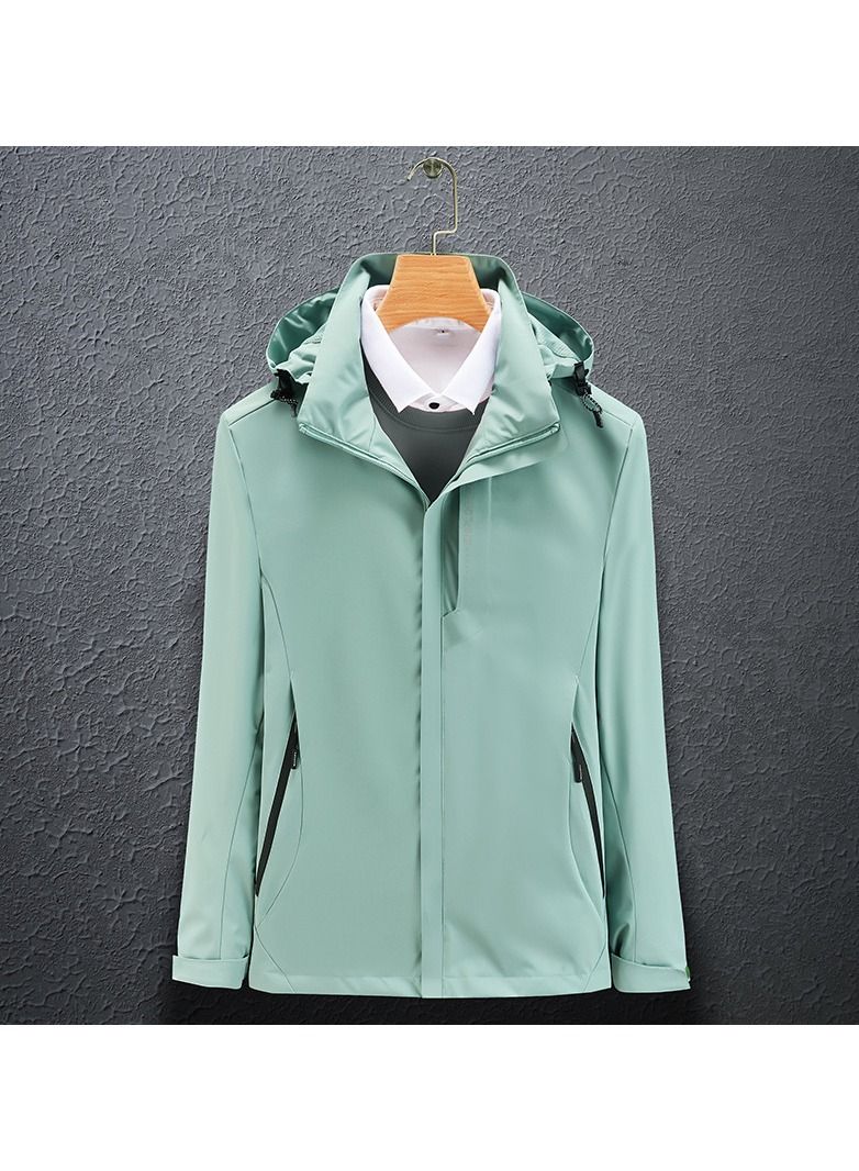 Loquat Thin Single Layer Hooded Windproof And Waterproof Overcoat  - Image 1