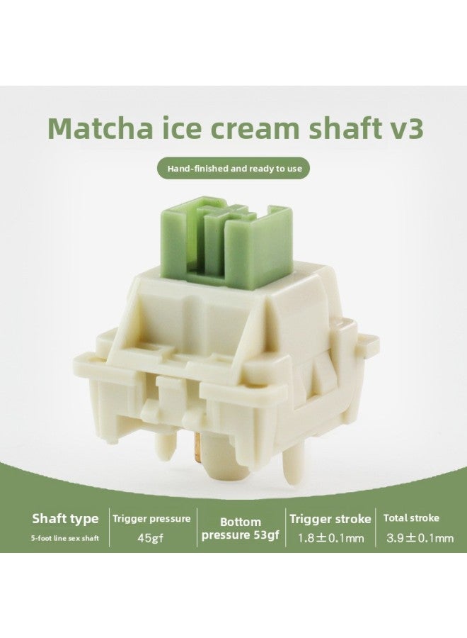 MMD Matcha Ice Cream Shaft V3 Linear 5PIN Hot Plug Shaft Body Switch Refined And Ready To Use In Stock Hot Sale 
