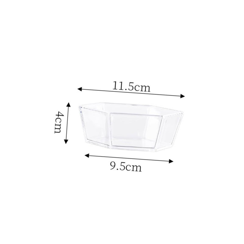 Transparent Snack Trays 4pcs for Fruit Sweets Kitchen Home Office Events - Image 3