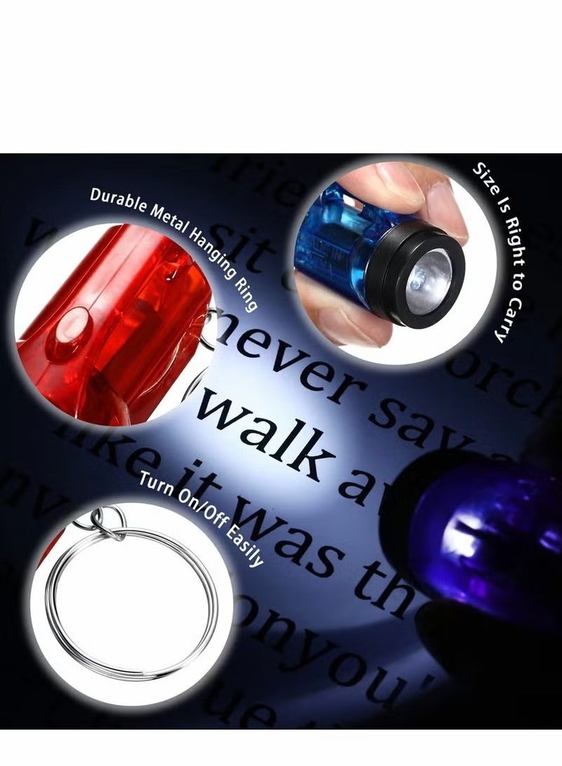 Mini Flashlight Keychains Pack of 12 LED Key Chains for Kids in Assorted Colors 1.5 Inch Portable Handheld Flashlights Keychains for Camping Party Favors - Image 4