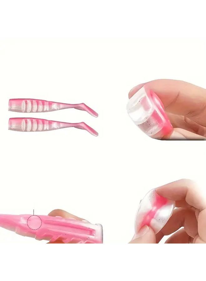 Dual Color Soft Fishing Lure with Crank Hook 13cm 26g PVC Material Bagged 15.5g Color C - Image 2