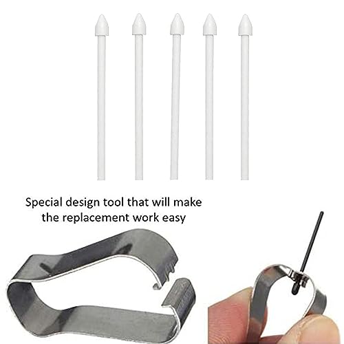 Fapiwen Stylus Nib, Touch Stylus Pen Tip Nib, Pen Refill Tool Set Compatible with Spen Tab s6/s7 + Note10/Note20 Nib (White, Stylus Pen Not Included) - Image 3
