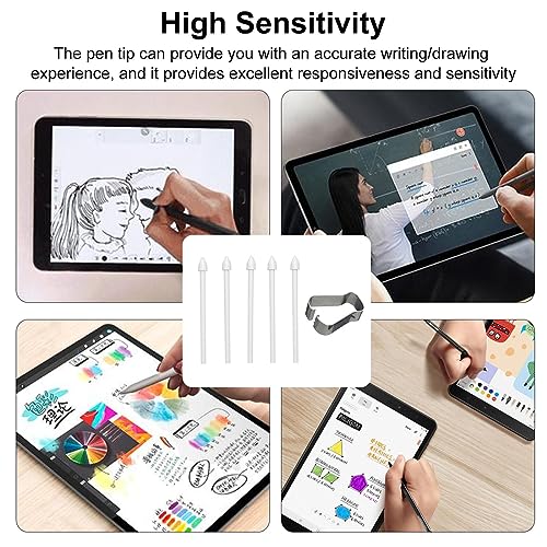Fapiwen Stylus Nib, Touch Stylus Pen Tip Nib, Pen Refill Tool Set Compatible with Spen Tab s6/s7 + Note10/Note20 Nib (White, Stylus Pen Not Included) - Image 4
