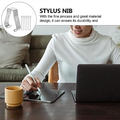 Fapiwen Stylus Nib, Touch Stylus Pen Tip Nib, Pen Refill Tool Set Compatible with Spen Tab s6/s7 + Note10/Note20 Nib (White, Stylus Pen Not Included) - Image 5