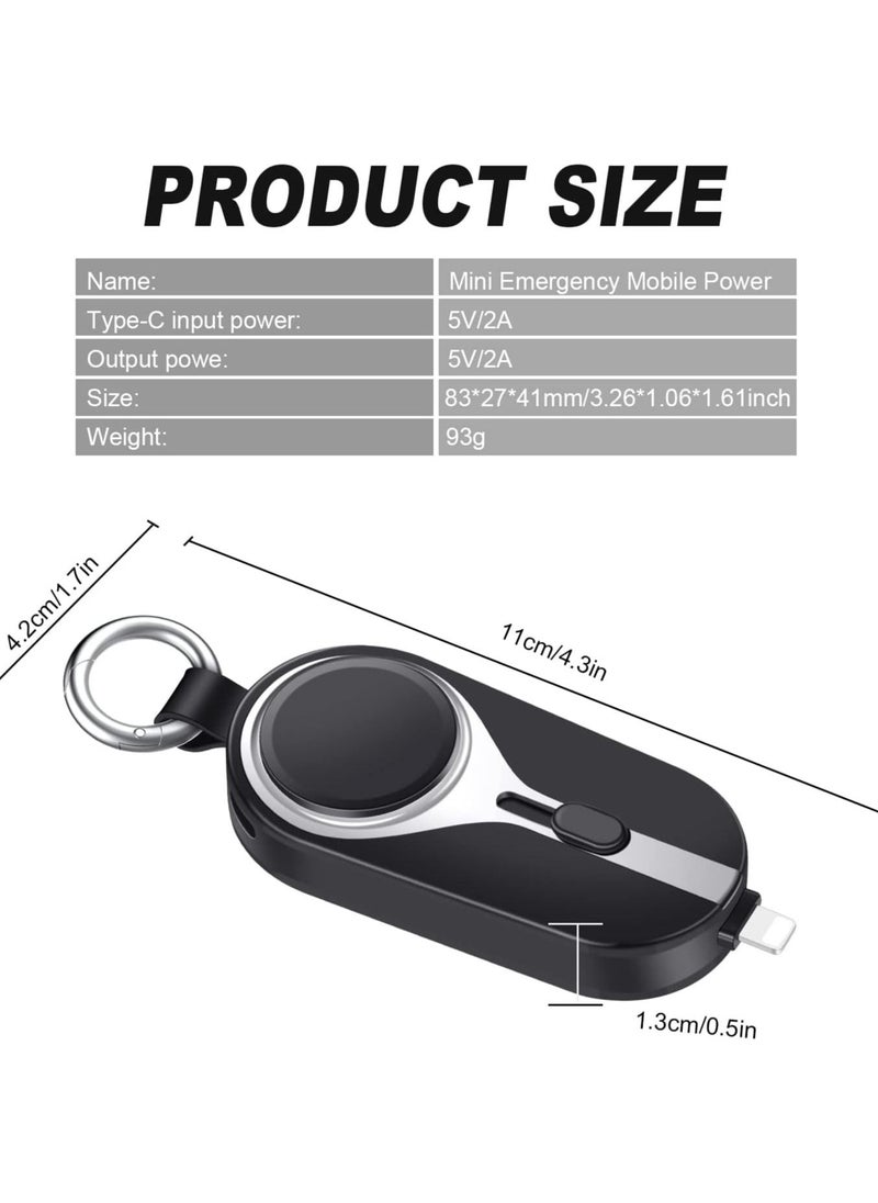 Generic - Portable Mini Power Bank 2000mAh Portable Keychain Charger - Image 1