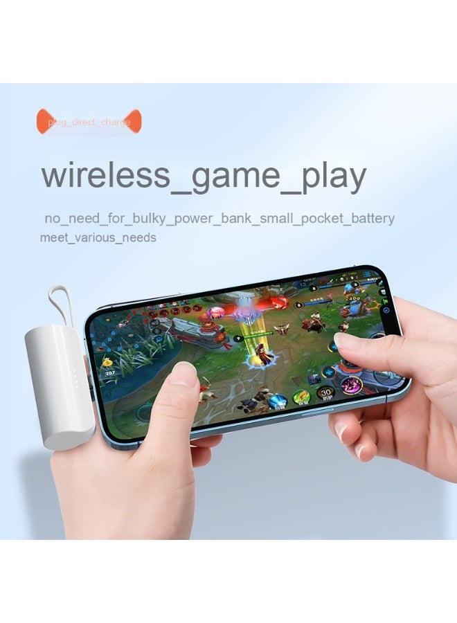 Mini Capsule Power Bank 10000mAh Portable Charger with Phone Stand (Apple Compatible with Type-C Cable Included) - Image 2