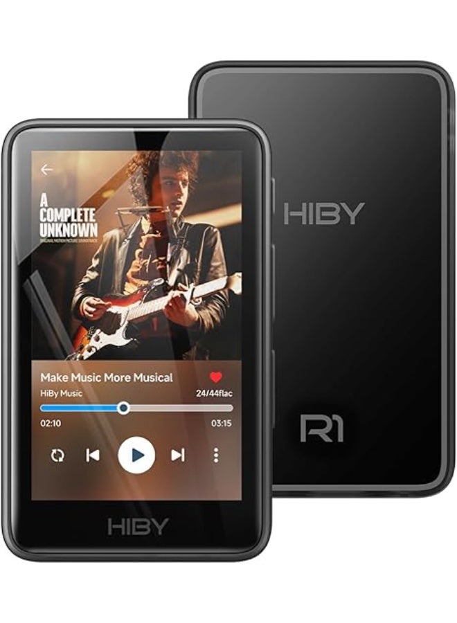 هيبي مشغل MP3 هاي فاي R1 مع بلوتوث 5.1 صوت عالي الجودة معتمد من دي اس دي 256 نيتيف تيدال كوبوز، ضبط ام اس اي بي، شاشة لمس 3 بوصة، ذاكرة موسعة 2 تيرابايت من هيبي - Image 1