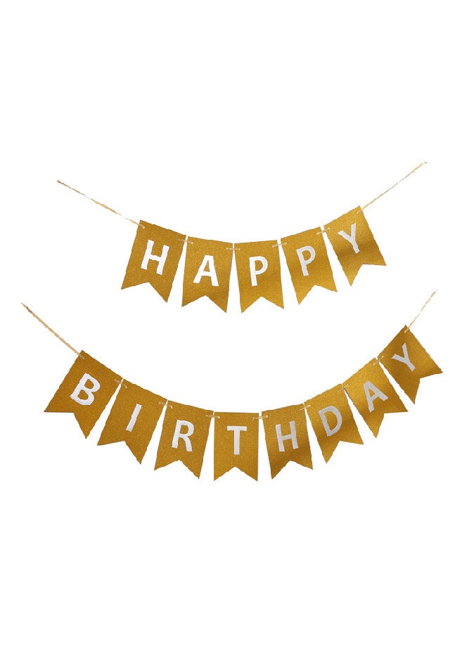 Generic - 13-Flag  Happy Birthday Party Banner - Image 1