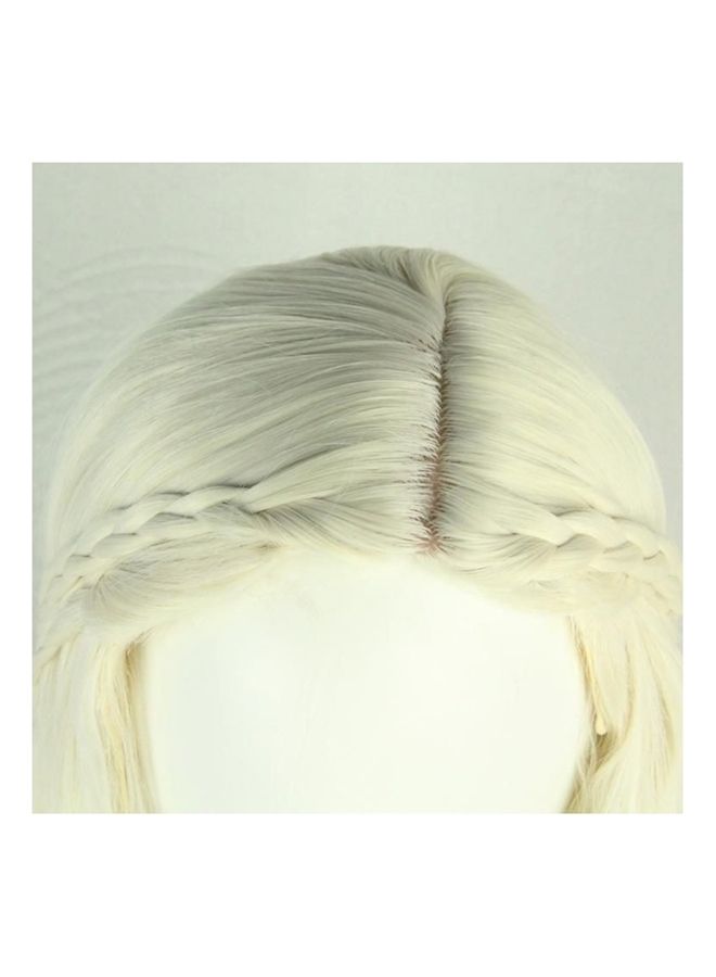 NIBEMINENT Mother Of Dragon Synthetic Hair Wig White - Image 2