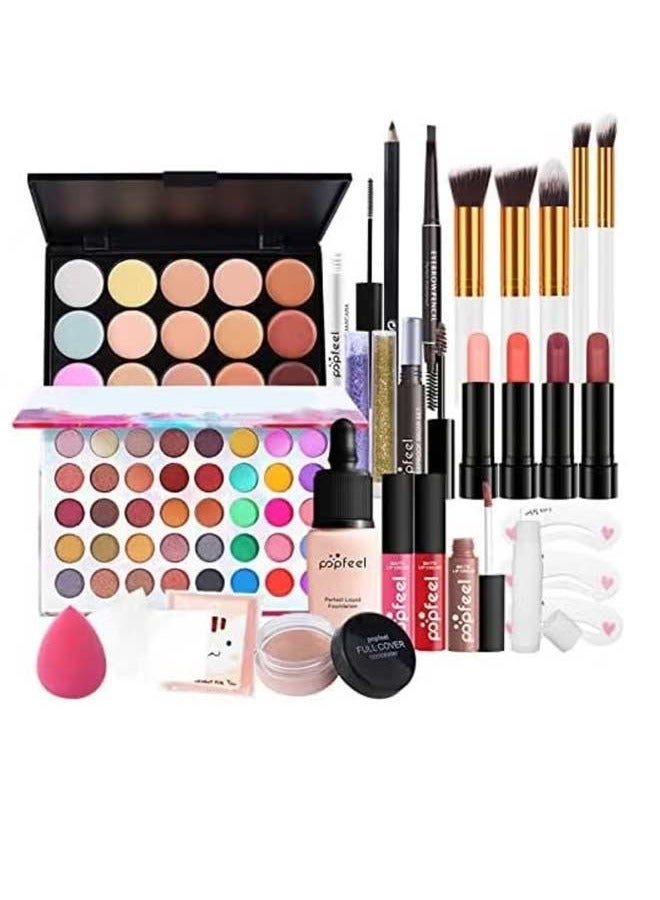 بوب فيل مجموعة هدايا لمجموعة أدوات مكياج كاملة الكل في واحد، مجموعة مكياج متعددة الأغراض مصممة احترافية للنساء مجموعة مكياج كاملة يجب اقتناؤها في مجموعة أدوات المكياج المبتدئة - Image 2