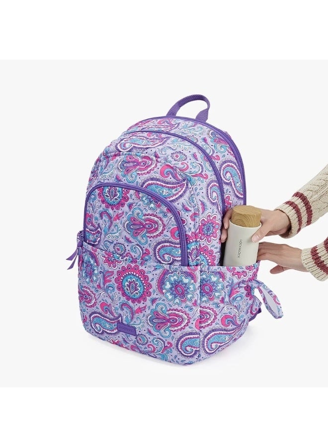 BAGSMART Passiflora Paisley The Wanderland Bonchemin 15.6 Inch Campus Backpack - Image 4