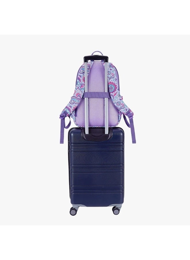BAGSMART Passiflora Paisley The Wanderland Bonchemin 15.6 Inch Campus Backpack - Image 2