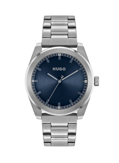 Round Analog Men's Blue Case Watch - 1530361