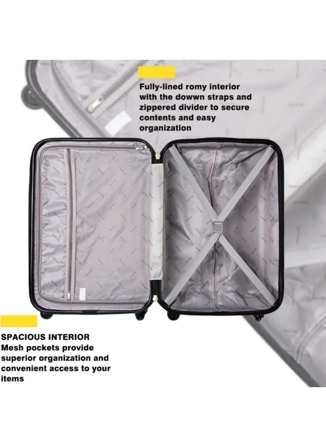 GGEROU - Luggage Sets,ABS hardshell Luggage,Carry-on Suitcase,with TSA Lock and Spinner Wheels,Large-capacity compartment design suitcase,3 Different Sizes 20"/24"/28",for Travel - Image 1