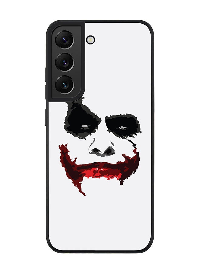 Stylizedd Rugged Black edge case for Samsung Galaxy S21 FE 5G Slim fit Soft Case Flexible Rubber Edges Anti Drop TPU Gel Thin Cover - Joker Grin - Image 1