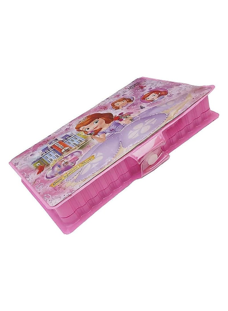 UNIQVERSE Drawing Set Art Set for Drawing Painting Portable Art Box Included Color Pencil Crayons Water Color Sketch Pens Set for Kids (42 Pcs_Pink) - Image 2