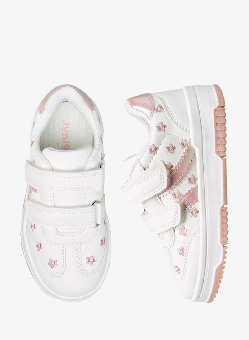 جونيورز Girls Hook And Loop Ankle Sneakers