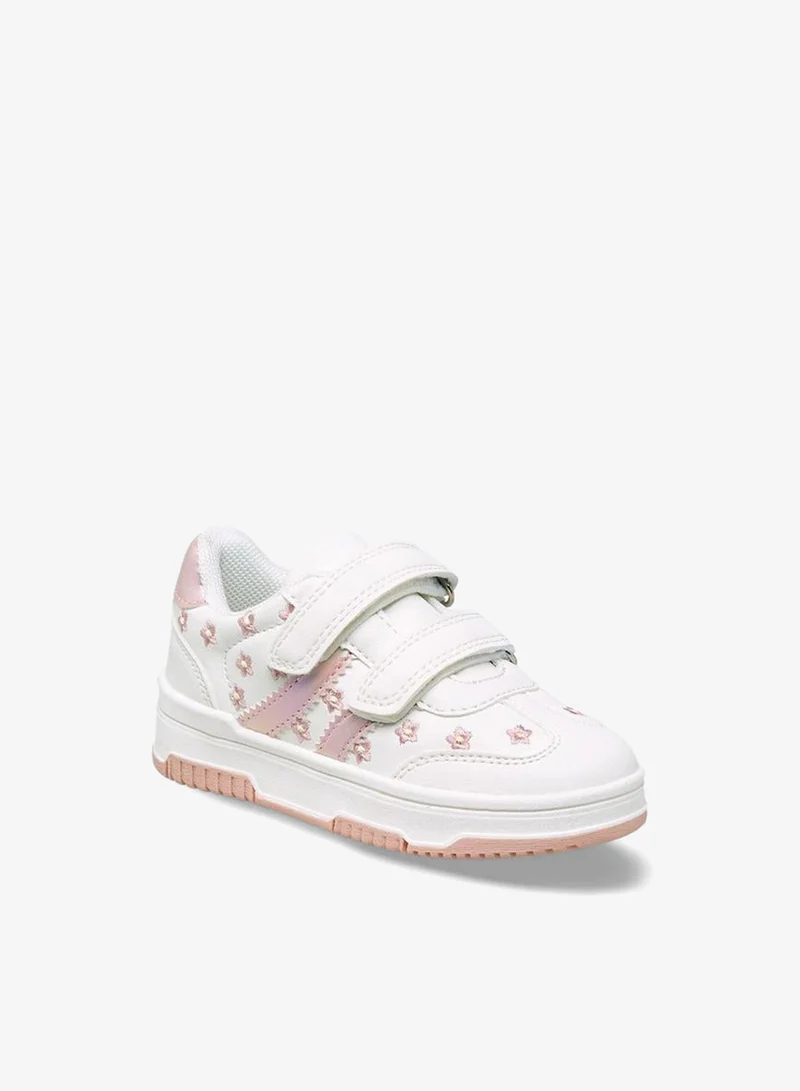 جونيورز Girls Hook And Loop Ankle Sneakers