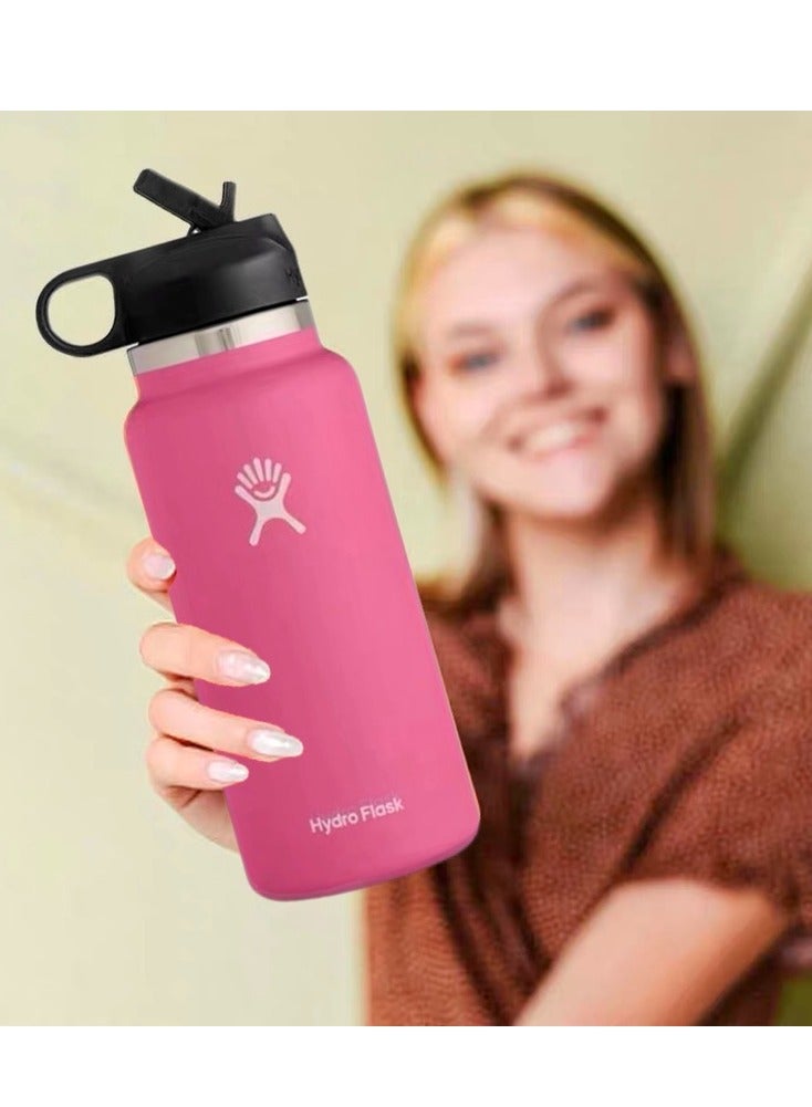 Hydro Flask Pink Stainless Steel Vacuum Insulated Bottle 946ml | Full-Range Temperature Lock (-40℃~120℃) - Image 4