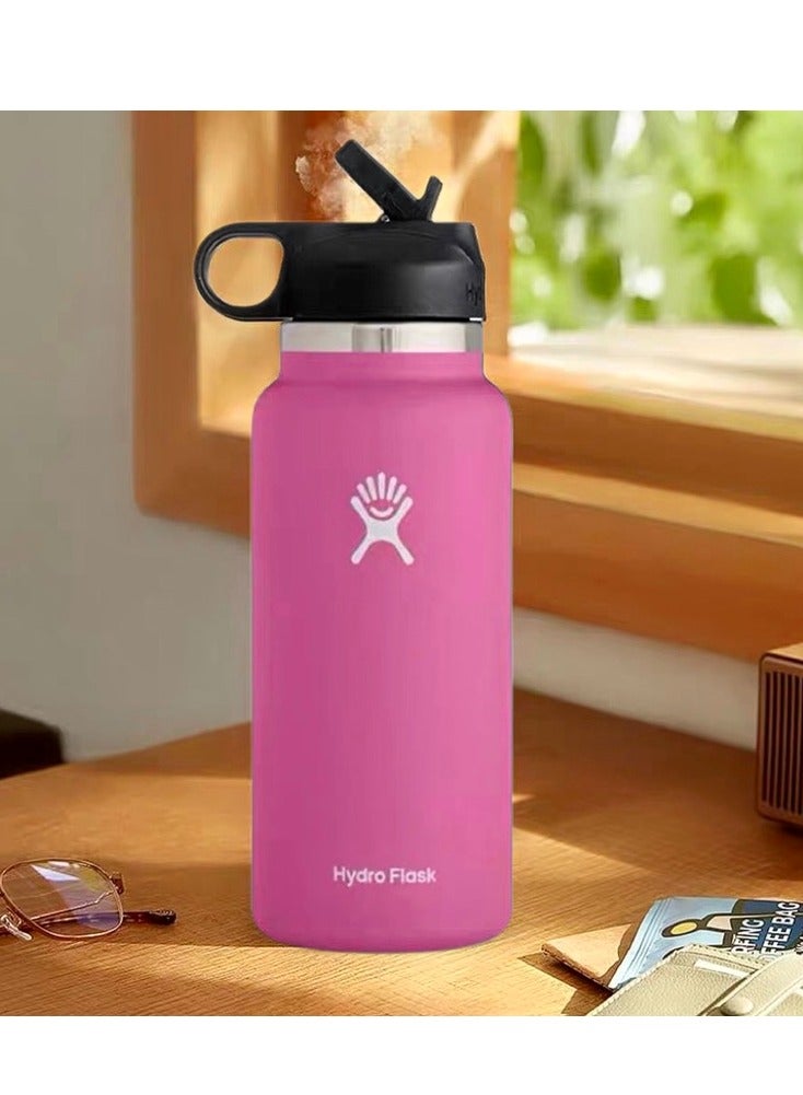 Hydro Flask Pink Stainless Steel Vacuum Insulated Bottle 946ml | Full-Range Temperature Lock (-40℃~120℃) - Image 5