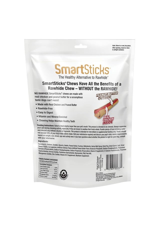 SmartBones SmartSticks With Real Peanut Butter 12 Count, Rawhide-Free Chews For Dogs - Image 5