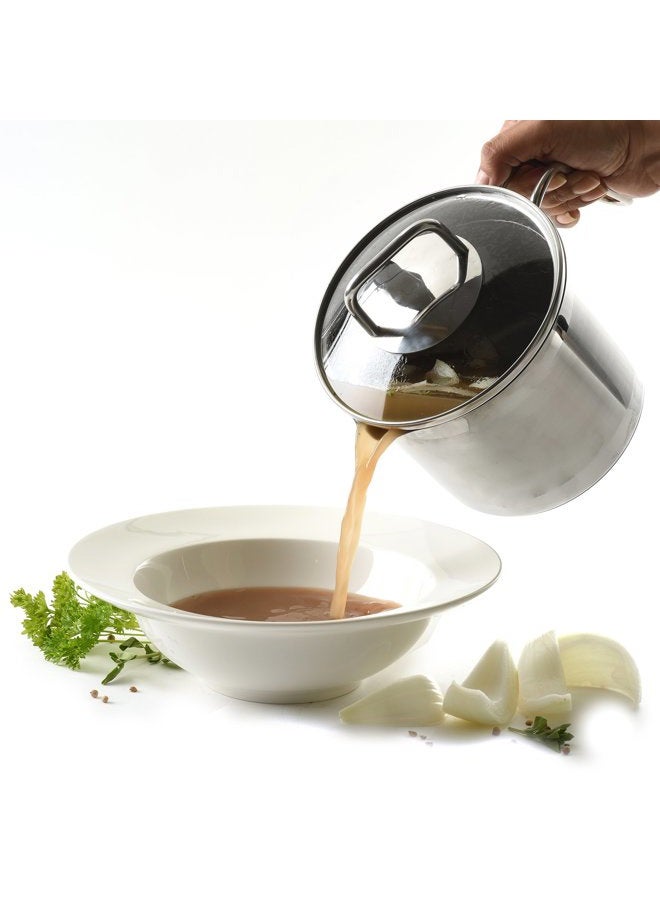 Norpro 650 8 Cup Multi Pot with Straining Lid, 1.9 Liter, Silver - Image 5