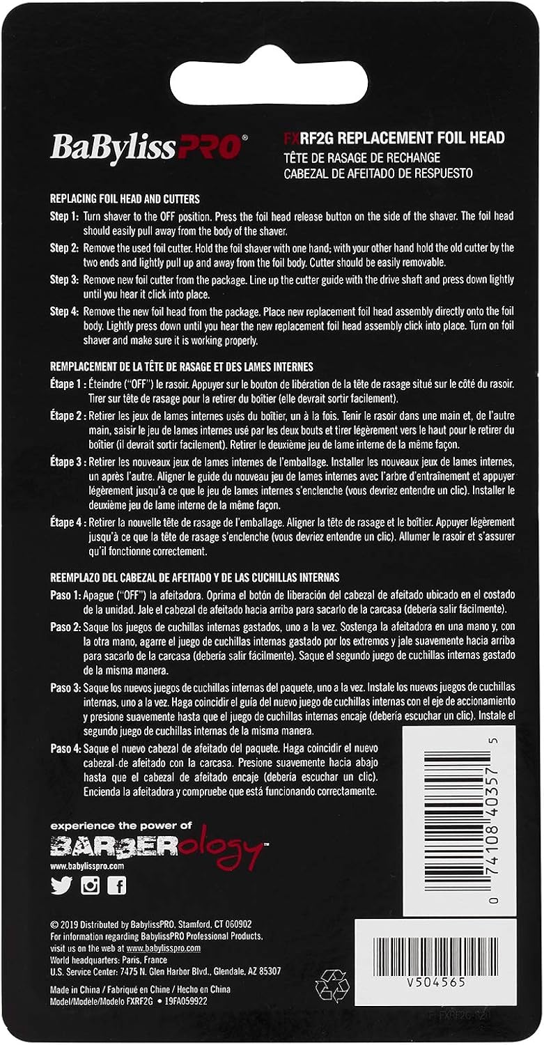 BaBylissPRO GOLDFX Replacement Double Foil Shaver Head - Image 3