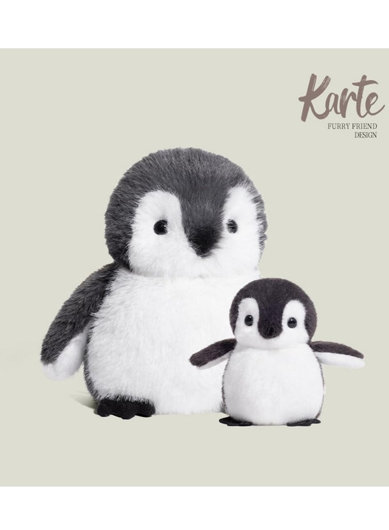 Penguin Plush Toy Lifelike Pillow Penguin Lifelike Large Animal Fluffy Cute Cushion Pillow Toy 20cm Cute Gray Celebration Soft Birthday Gift Plush Toy Soothing Sleep Decoration - Image 2