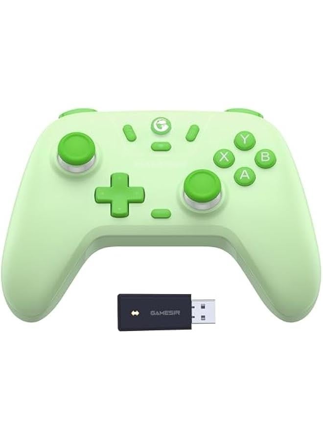 Nova Lite 2.4g Wireless Controller for Windows PC, iPhone, Android, Switch & Steam Deck, Bluetooth Controller Gamepad with Hall Effect Trigger,Turbo,Rumble Vibration (Green) - Image 1