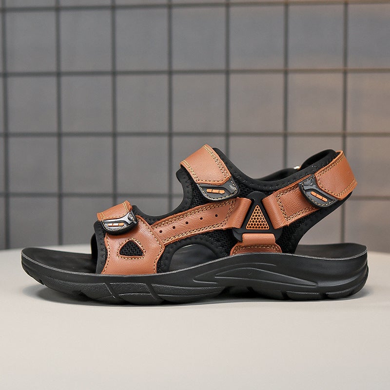 Summer Children'S Sandals Cowhide Sandals Beach Casual Shoes For Middle And Large Children - Image 4