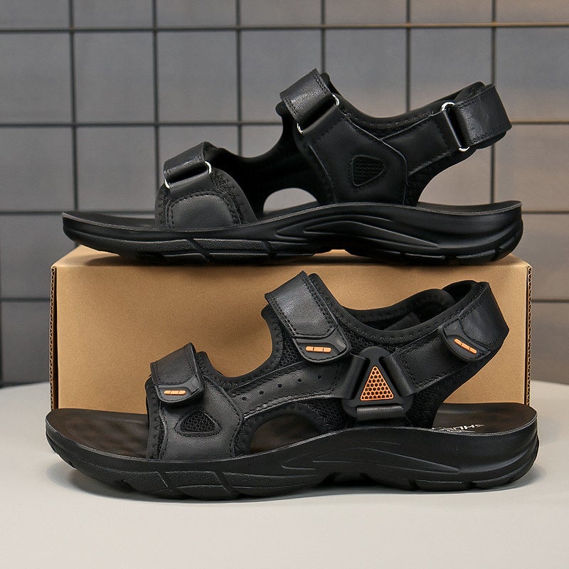 Summer Children'S Sandals Cowhide Sandals Beach Casual Shoes For Middle And Large Children - Image 5