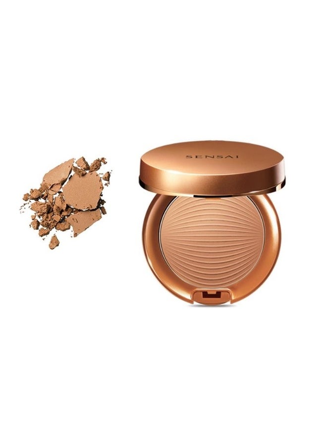 سنساي كريم أساس سينساي سيلكي برونزي، حجاب طبيعي مضغوط، SC03 متوسط، 8.5 غرام - Image 1