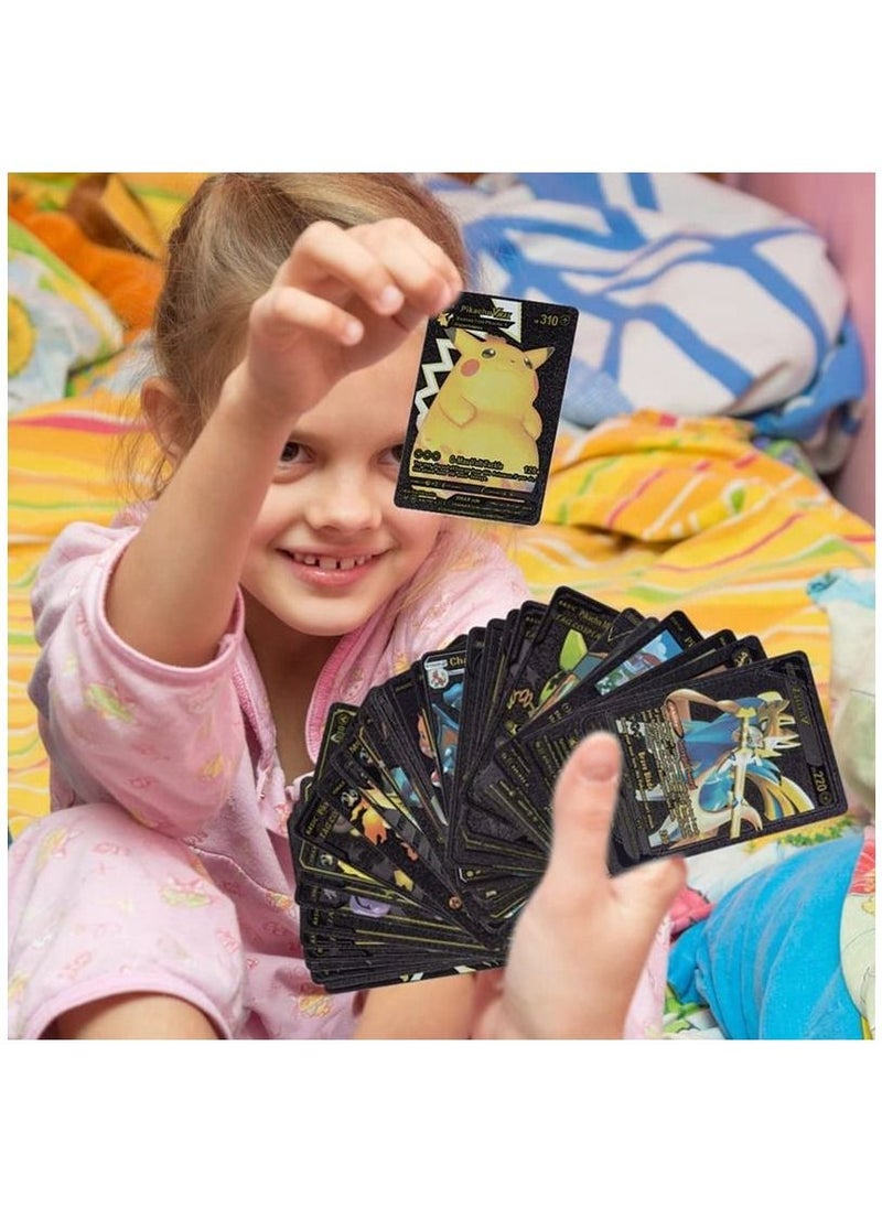 Pokemon - Black Pokemon Cards Set (55 pcs) - Including Vmax Rares V Series GX EX Rares Charizard Common Cards ( Random pic on cards box cover) - Image 1