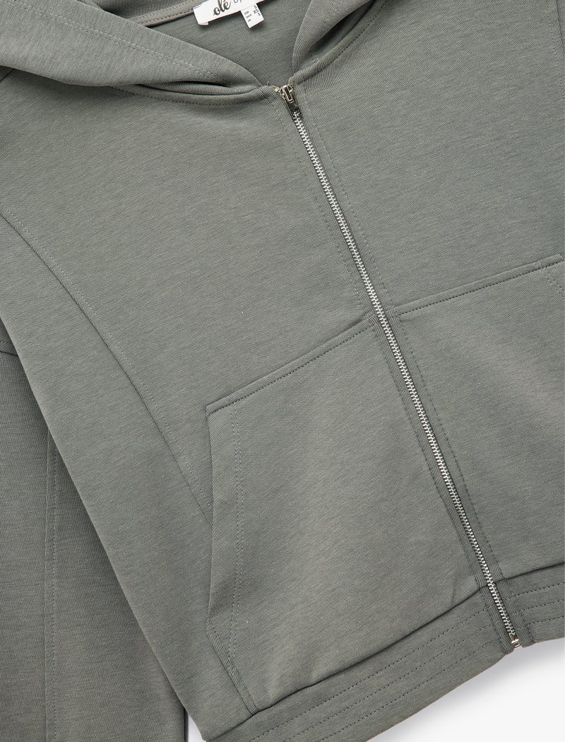 KOTON Crop Sweatshirt - Image 3
