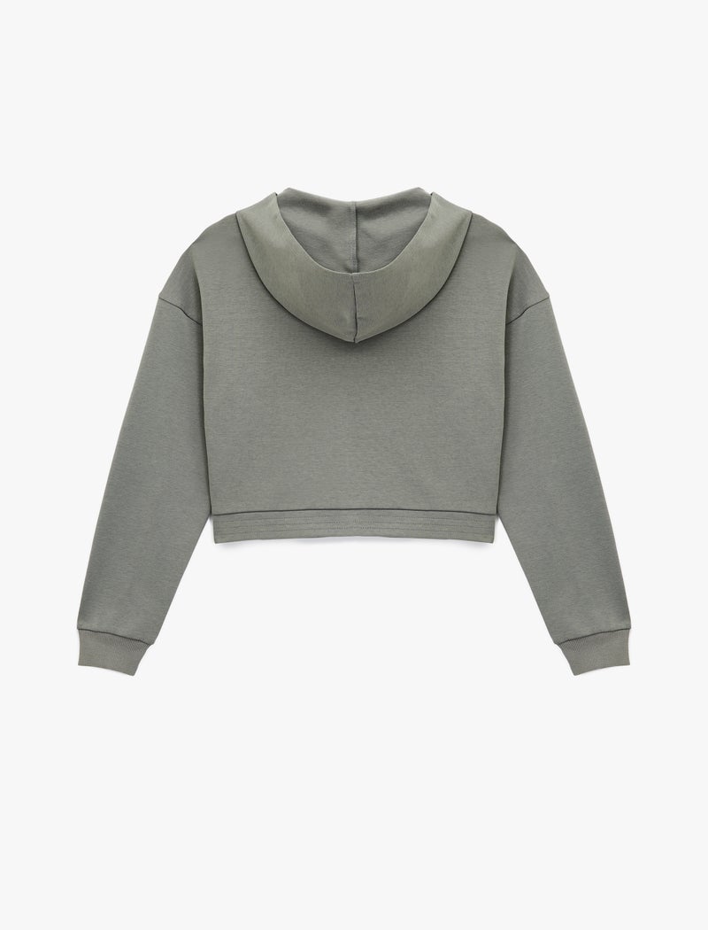 KOTON Crop Sweatshirt - Image 2