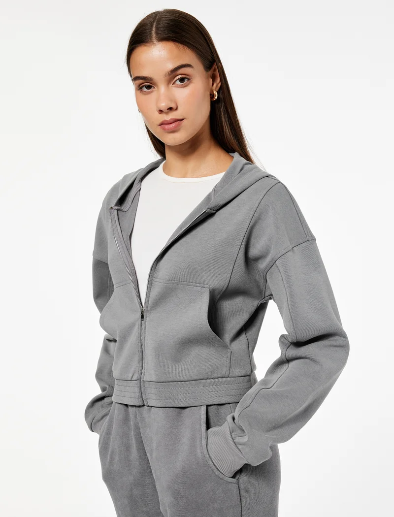 Koton Crop Sweatshirt