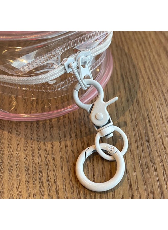 BRIXSPARK Clear Bag Keychain For Labubu Plush Doll,Hanging Display Case,Protective Case,Plastic PVC Storage Box (Clear Bag)  - Image 4