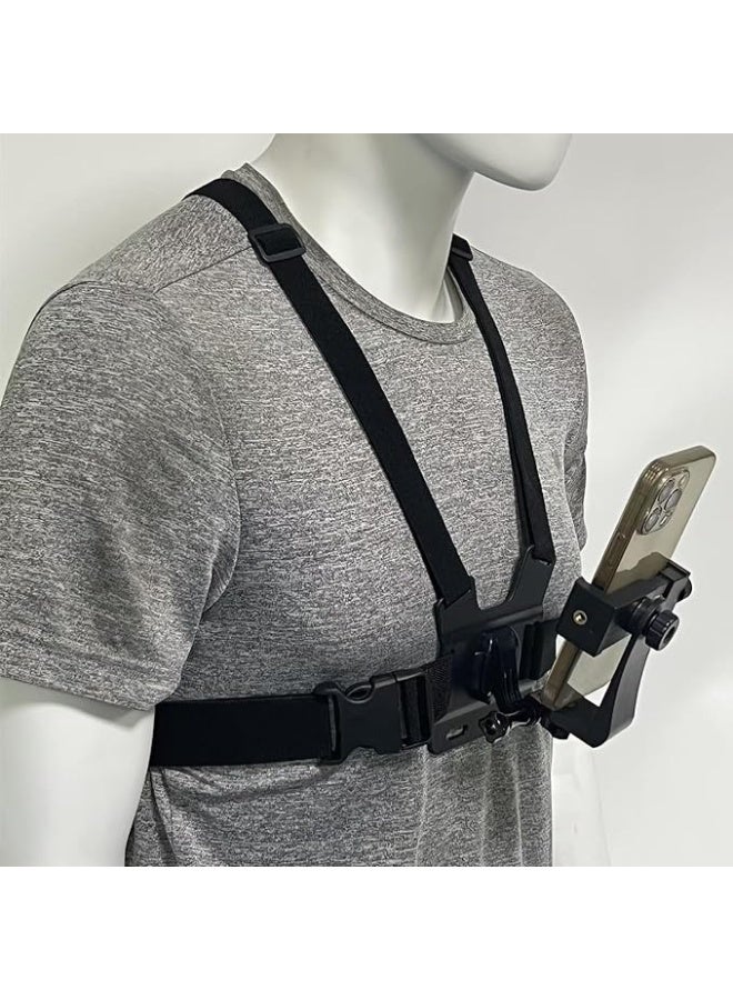 إيزي لايف Universal Chest Mount Harness with Phone Holder, Vlog & POV Recording Accessory Kit, Compatible with Most Smartphones and Action Cameras - Image 3