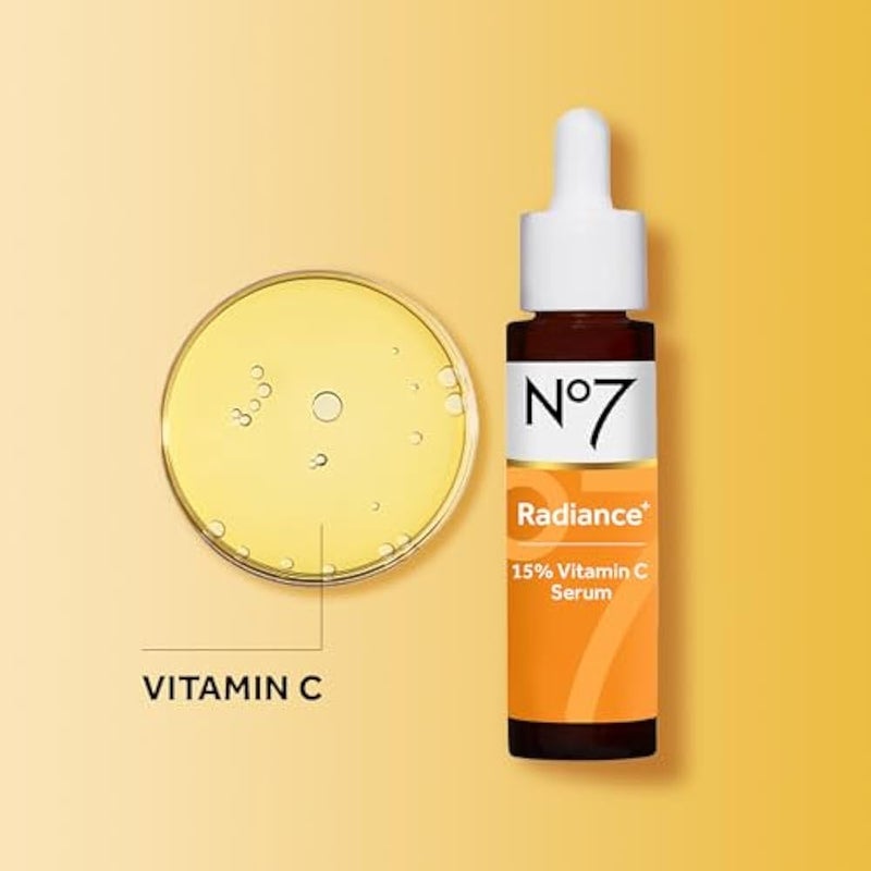 No7 سيروم فيتامين سي 15% من No7 - سيروم للوجه يعزز الإشراق لبشرة متألقة - عناية بالبشرة بفيتامين سي لإعادة تنشيطها للاستخدام اليومي (0.84 أونصة) - Image 5