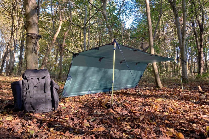 DD Hammocks - DD Tarp S - Olive Green (9ft x 5ft) - 100% Waterproof Lightweight Compact & Multifunctional Rainfly Tarp Tent Bivvi Day Shelter for Camping Backpacking Bikepacking Adventure & Hiking - Image 5