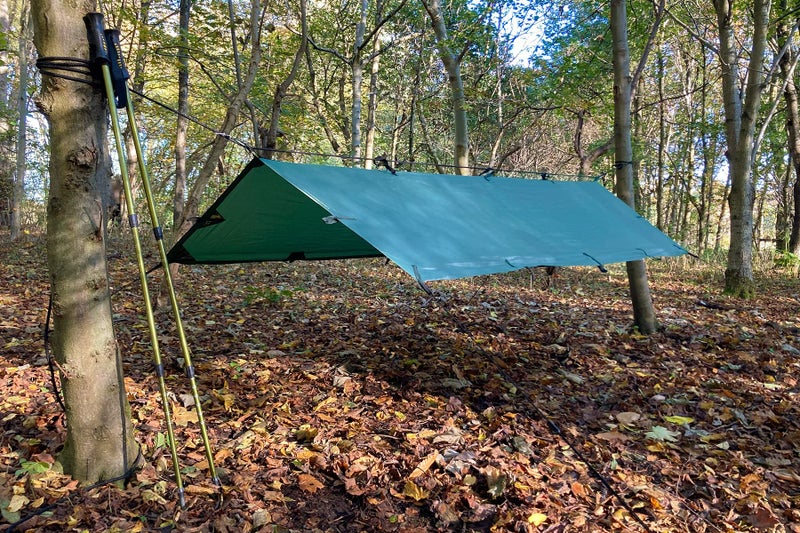 DD Hammocks - DD Tarp S - Olive Green (9ft x 5ft) - 100% Waterproof Lightweight Compact & Multifunctional Rainfly Tarp Tent Bivvi Day Shelter for Camping Backpacking Bikepacking Adventure & Hiking - Image 4