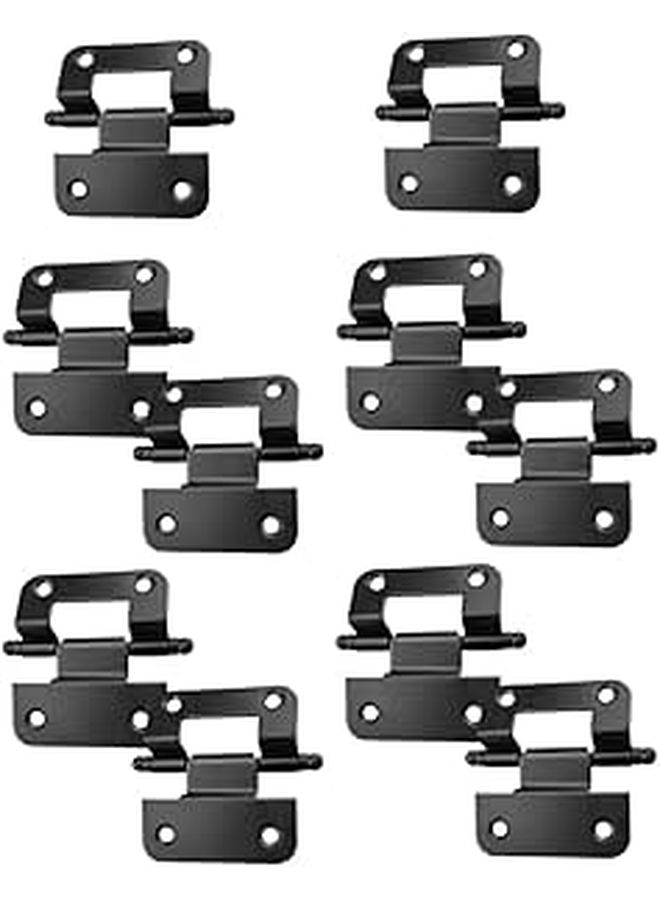 10Pcs Self Closing Cabinet Door Hinges For Kitchen Cupboards Scratch Resistant - Image 1