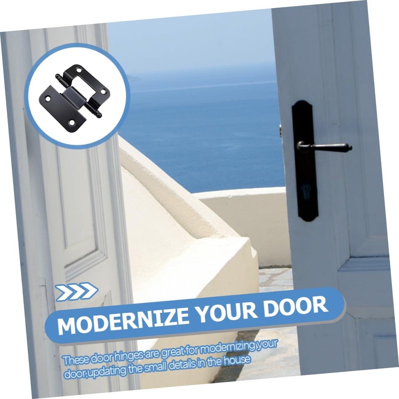 10Pcs Self Closing Cabinet Door Hinges For Kitchen Cupboards Scratch Resistant - Image 3