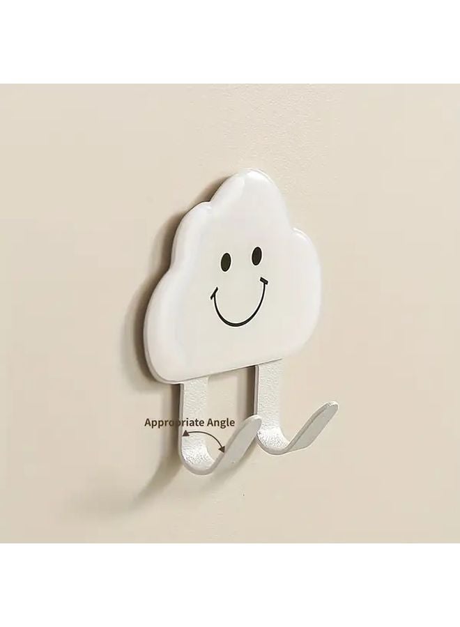 Medium Raindrop Adhesive Wall Hooks No Drill Space Saving Coat Hangers - Image 5