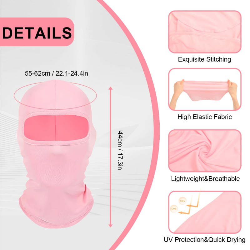 xipixiao 2Pcs Multi-Purpose Full Face Cover Ski Mask Balaclava Shiesty Unisex Summer Cooling Hood Cap Neck Gaiter Windproof UV Protector Lightweight for Outdoor Sports Motorcycle Snowboard - Image 2